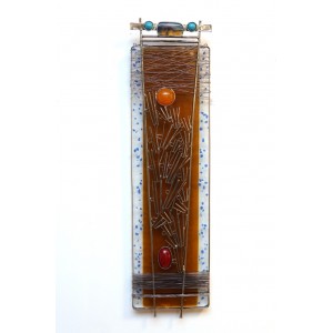 Shakil Ismail, 06 x 23 Inch, Metal & Glass Casting with Semi Precious Stone, SCULPTURE, AC-SKL-007